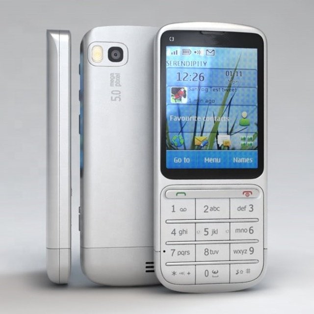 For Nok C3-01 Unlocked Original Simple Super Cheap Classic Bar Touch Type Unlocked Bar Mobile Cell Phone By Post